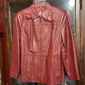 Valerie Stevens Red Leather Jacket